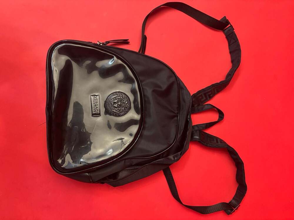 Versace Parfums Medusa Head Black Backpack
